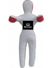 Saco de Boxeo Bestzo MMA Jiu Jitsu Judo Maniquí de Agarre Blanco Posición de Pie