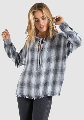 NEW CLOTH & STONE SzS DROP SHOULDER LONG SLEEVE PULLOVER TUNIC