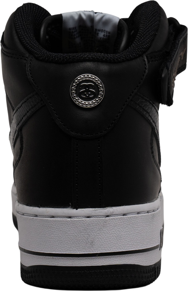 Nike Stussy x Air Force 1 Mid Black Snakeskin for Sale