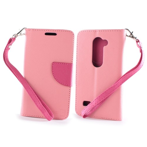For LG Leon Tribute 2 Risio Wallet Case Protective Folio Pouch Cover + Screen - 第 5/22 張圖片