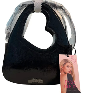 Paris Hilton Bag Women's Heartbreaker Top Handle Bag with Crossbody Strap Black