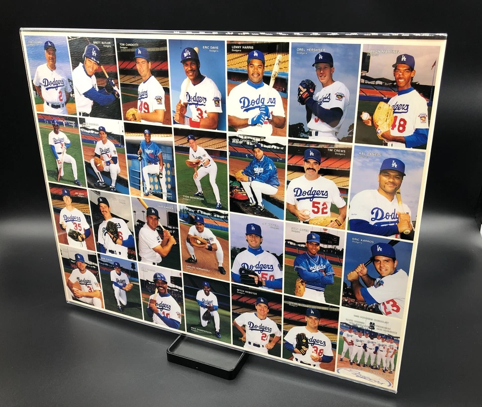 Juego de 28 cartas de equipo de Los Angeles Dodgers Mothers Cookies 1992 hoja sin cortar como nuevo Foto 4 de 4
