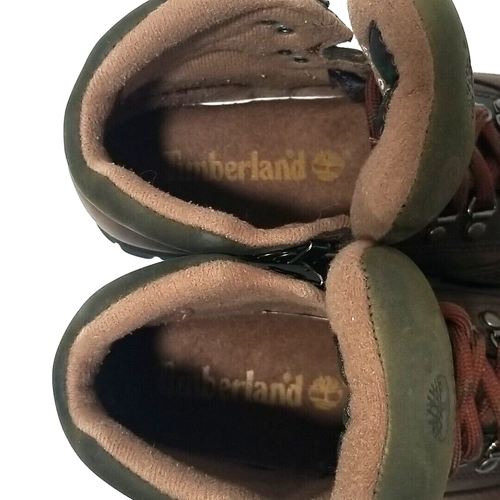 Timberland Euro Hiker Stivali da Escursionismo in Pelle Donna 7,5M Marrone Caviglia Campeggio Passeggiata - Foto 16 di 19