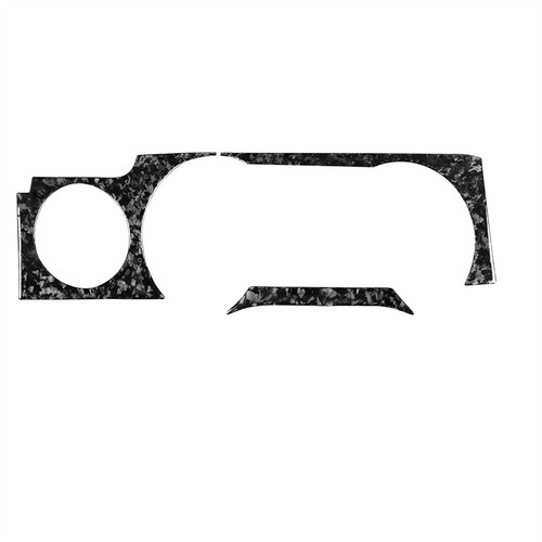 3×Forged Carbon Fiber Dashboard Panel Cover For Ford Mustang 2005-09 Accessories - Picture 7 of 10