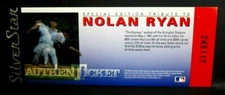 Nolan Ryan 1991 Field of Vision Productions 5.5"x2.25" Silver Ticket!Rangers HOF