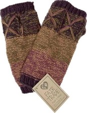 Fair Trade Hippie Wool Fleece Fingerless Texting Gloves Hand Warmers 5949 PM