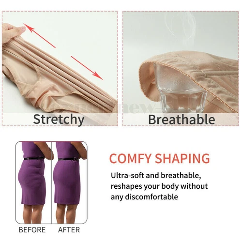 Cross Compression Shaping Pants Women High Waist Panties Body Shaper Abs Slim - Picture 7 of 19