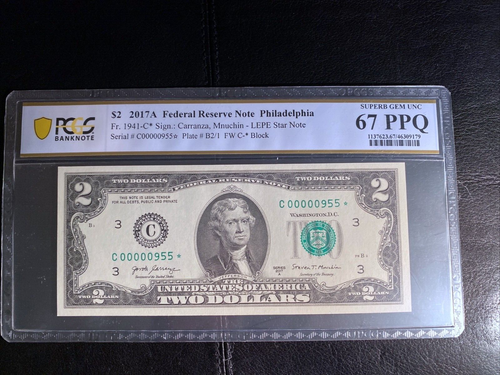 2017 $2 Star Notes 1941-C* PCGS Two 67 PPQ and One 68 PPQ Consecutive 3 * Notes - Picture 7 of 8