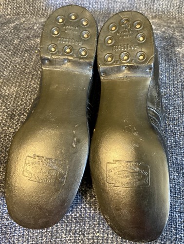 Antique C1920 Ladies Leather Dancing Shoes, Fancy - Picture 2 of 3
