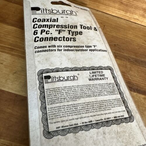 Pittsburgh Coaxial Compression Tool & 2 pc. "F" Type Connectors Model 95862 - Picture 12 of 13