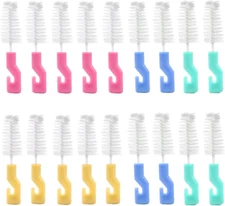 20 PCS Bottle Nipple Cleaner Sponge Brush Pacifier Sponge Cleaning Small Brush B