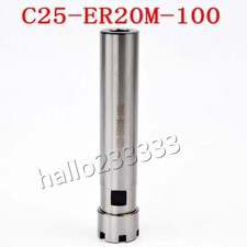1PCS C25-ER20M-100 Straight Shank CNC Collet Chuck Holder Diameter Tools
