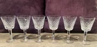 Vintage Waterford Crystal Alana Pattern Wine 3.5 Oz Glasses - Set of 6