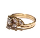 GIA 14k yellow gold .98ct round diamond engagement ring wedding band 4.2g 5.25 — photo 10