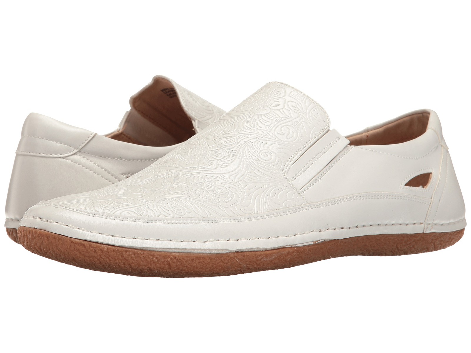 Stacy-Adams Men's NAPA Moc toe slip-on White shoes 25096-100 Stacy-Adams Men's NAPA Moc toe slip-on White shoes 25096-100