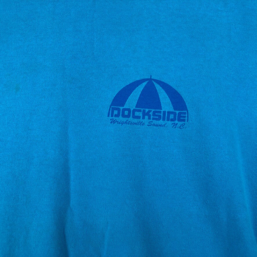 Vintage 90s Dockside TShirt Wrightsville Beach NC Single Stitch Hanes