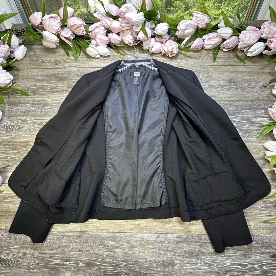 Jaqueta Blazer Feminina Studio 1940 Tamanho Médio Petites Preta - Imagem 3 de 4