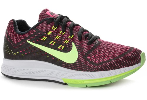 W Nike Air Zoom Structure 18 Training Trainers, Pink Pow/Ghost Green/Black/Volt - Picture 2 of 10
