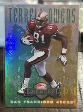 TERRELL OWENS 1998 LEAF ROOKIES AND STARS CRUSADE GREEN #'d  197/250 SP NM/MT