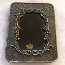 3x2 inch Metal Picture Frame Small Vintage with Dimensional￼ Swirl￼Pattern