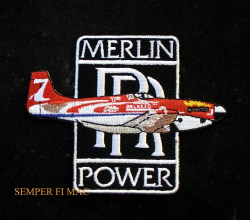 Merlin Power Rolls Royce Mütze Patch Strega P-51 Mustang Pin Up Reno Air Races - Bild 1 von 24