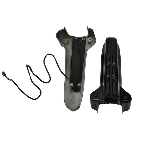Front Lower Fork Leg Covers LED Light Fit For Harley Touring FLH FLHR FLHX 14-21 - Picture 3 of 9