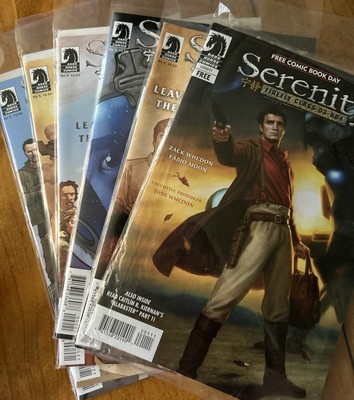 Serenity Firefly Comics #1,2,4,5,6, And Bonus Free Comic Book Day Cover 