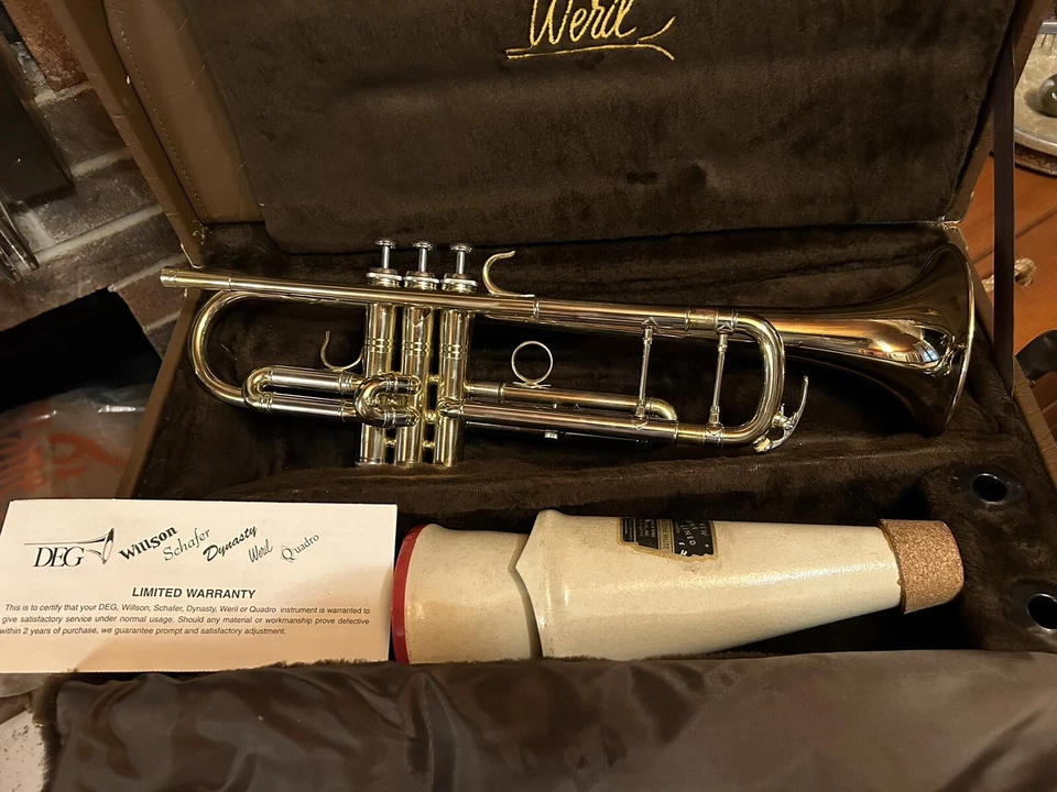 Trompeta profesional serie de conciertos Weril Regium con mudo Humes Berg Foto 3 de 4