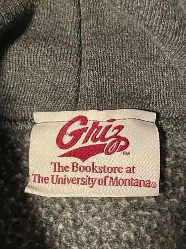 NCAA University of Montana Grizzlies hoodie sweater youth kids medium gray - Picture 4 of 9