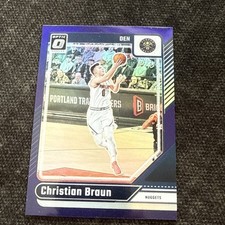 2024-25 Panini Donruss Optic - Christian Braun #101 Purple Prizm