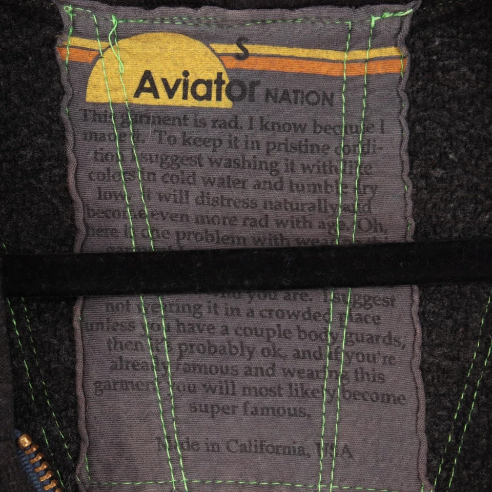 Sudadera con Capucha Aviator Nation Sunburst Cremallera Arco Iris Para Mujer Talla S Gris Carbón Informal Foto 4 de 4