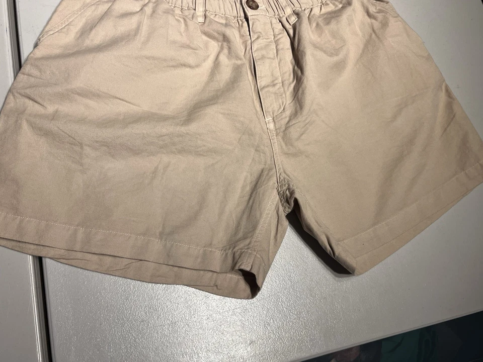 Chubbies Shorts Men's XXL Khaki Brown 5.5" inseam Elastic Waist Cotton Casual - Image 3 of 4