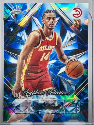 2025 Topps Chrome Sapphire Asa Newell Sapphire Selections Rookie SS-17 Hawks