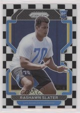 2021 Panini Prizm Rookie Black & White Checker Prizm Rashawn Slater #431 04qn