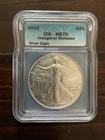 2022 $1 AMERICAN SILVER EAGLE ICG MS70 INAUGURAL RELEASE