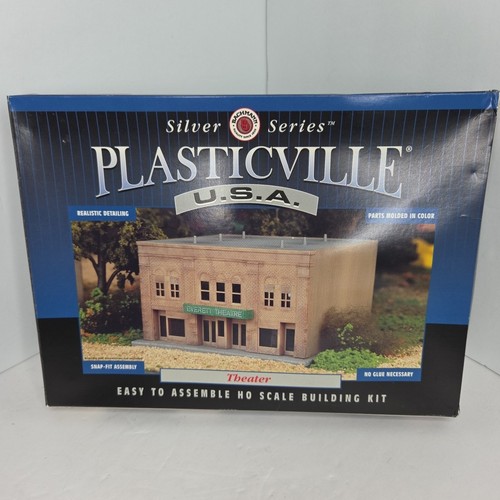 Edificios de colección Bachmann Plasticville escala HO--Teatro EE. UU. - Imagen 1 de 5