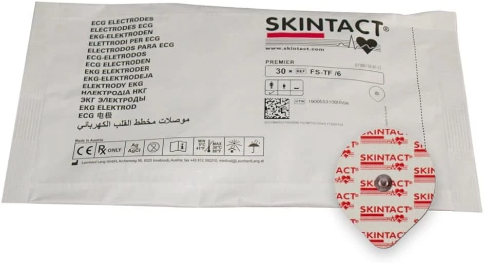 SKINTACT ECG Electrodes (Pk 30) - Made in Austria - Ag/AgCl - ECG Monitors