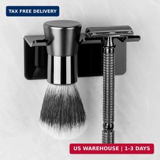 Safety Razor Holder for Shower Wall, Self Adhesive Razor and Brush Stand