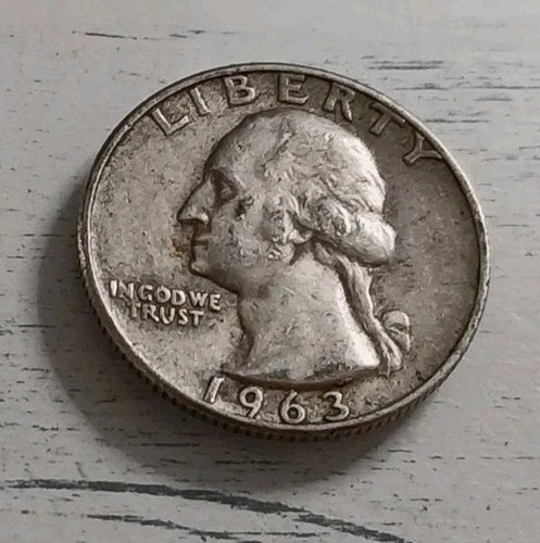 1963-D XF Washington Quarter 90% Silver ~ Free Shipping! #2