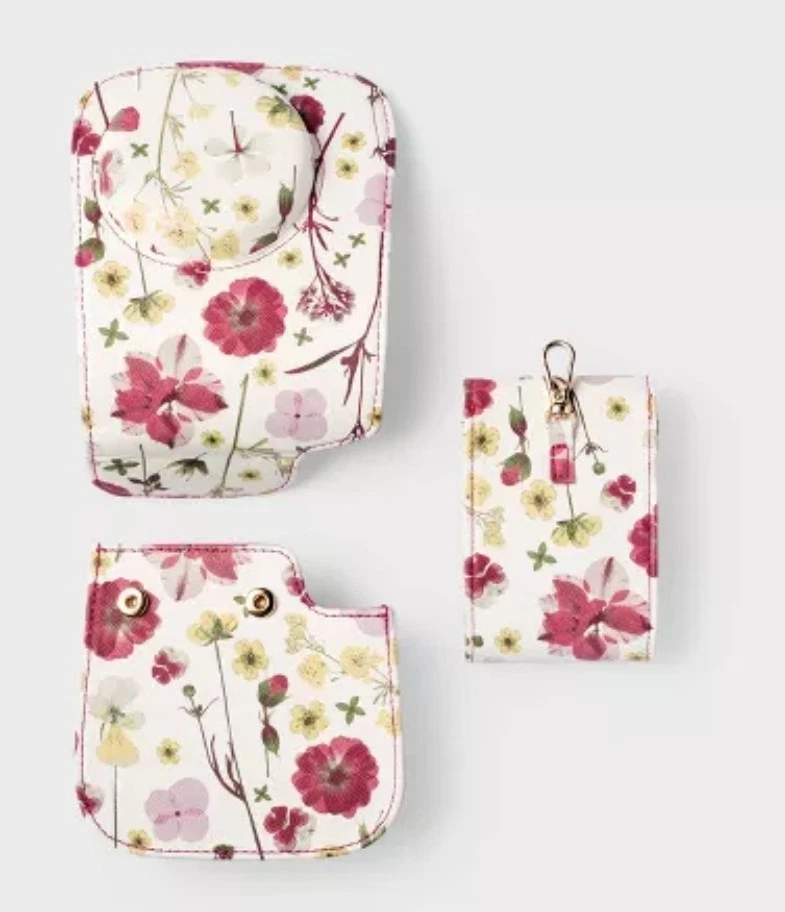 Estojo tiracolo para câmera Inmax Mini 12 Heyday floral com mini suporte para acessórios - Imagem 3 de 4