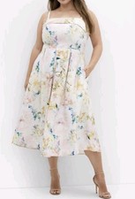 City Chic Xxs Dress City Of Gardens Floral Dress Plus Size 12