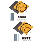 2 Sets  Durable Hot Bed Platform Lattice Glass Plate Compatible for Anet A8 A6