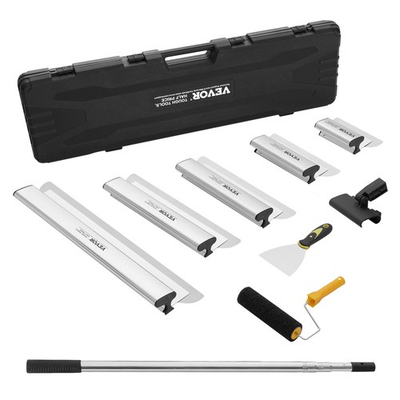 #ad VEVOR Drywall Skimming Blade Set Knife Combo 7 10 14 16 24in 34 81.6 in Handle $112.90