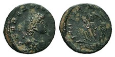 Emperor Arcadius 395-408 Genuine Ancient Bronze Follis Coin Roman Empire Victory
