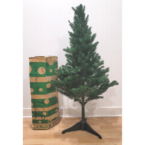 Vtg Colorado Spruce 4ft Artificial Christmas Tree Realistic Green Plastic w/Box