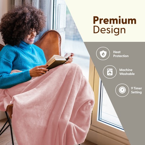 KEPLIN Grande Eléctrico Calefacción Lanzamiento-9 Ajustes de Calor, Temporizador Lavable a Máquina Vellón - Imagen 46 de 85