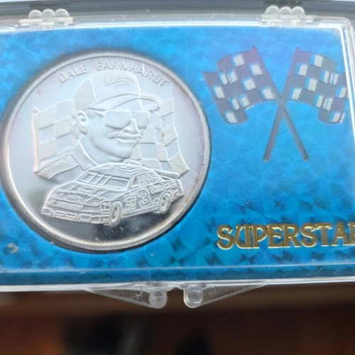 DALE EARNHARDT RACING GREATS 1OZ SILVER PROOF COIN PR64DCAM BY ICG AWESOME COIN