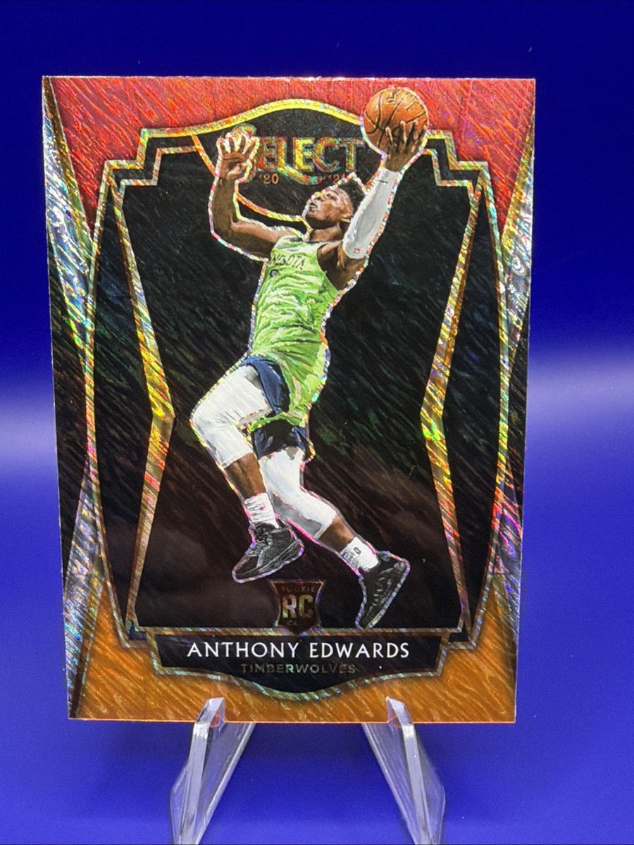 2020-21 Select Anthony Edwards #169 Orange Shimmer Premier RC 