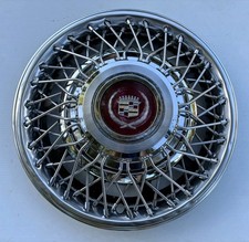 Cadillac Eldorado Wire Spoke Hubcap 1 Oem 15 Fits 81-85 Seville P01623577 Cadillac Eldorado Wire Spoke Hubcap 1 Oem 15 Fits 81-85 Seville P01623577