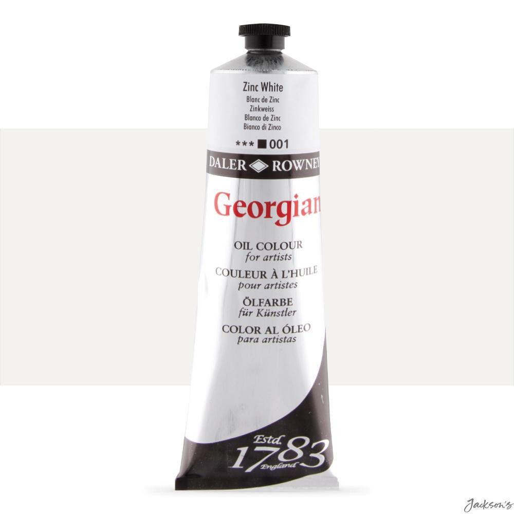 Daler-Rowney Georgian Oil Paint PW4 225ml Zinc White For Artists Painting